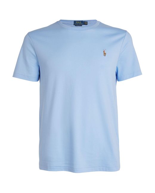 Polo Ralph Lauren Blue Pima Cotton T-Shirt for men