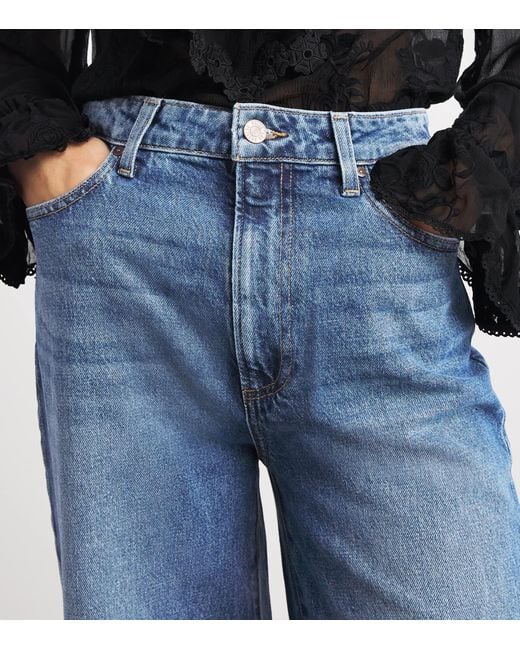 PAIGE Blue Frances Wide-Leg Jeans