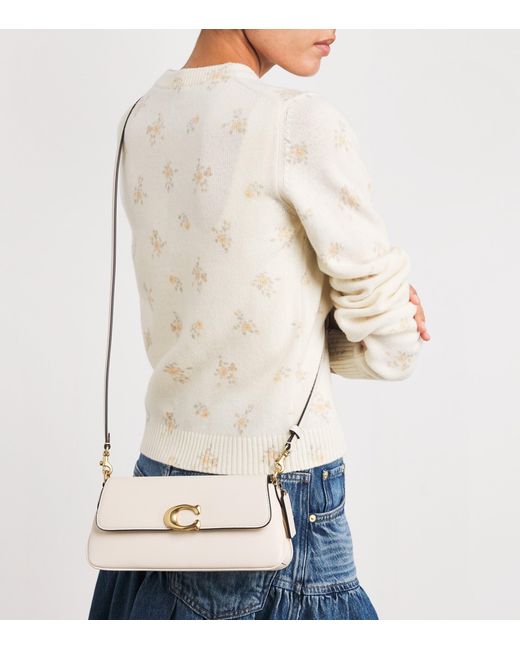 COACH Natural Calf Leather Jet Shoulder Bag