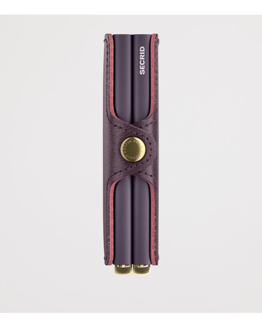 Secrid Purple Basco Leather Twinwallet for men