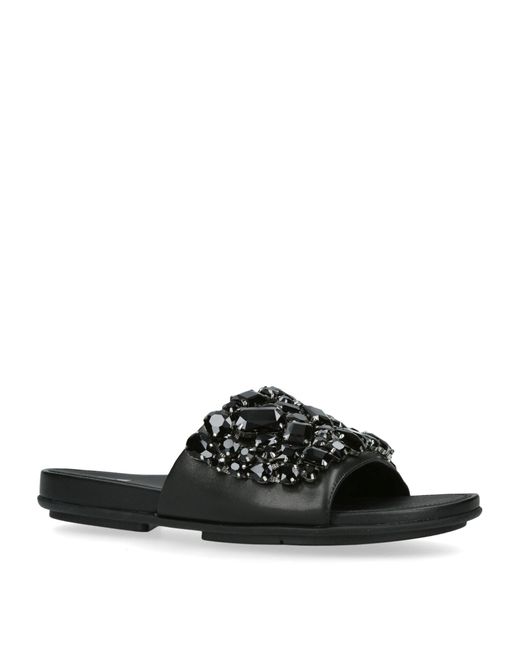 Fitflop Black Jewel-deluxe Gracie Slides