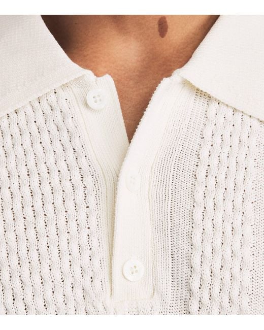 CHE White Cotton Santino Polo Shirt for men