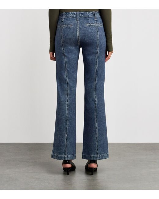 Rag & Bone Blue Ponte Miramar Olivia Trousers