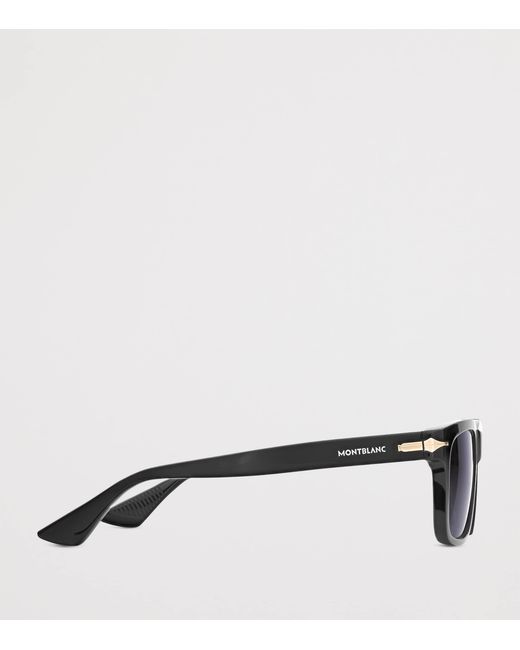 Montblanc Blue Acetate Rectangular Mb131230 Sunglasses