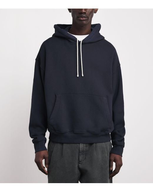 Agolde Blue Cotton Boyce Hoodie for men