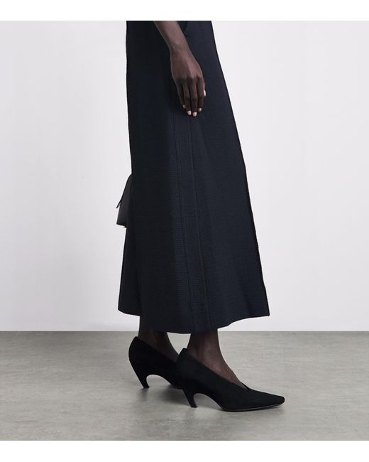ME+EM Blue Cropped Wide-Leg Jumpsuit