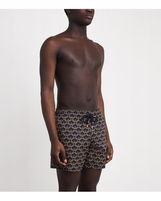 Vilebrequin Blue Turtle Print Moorise Swim Shorts for men