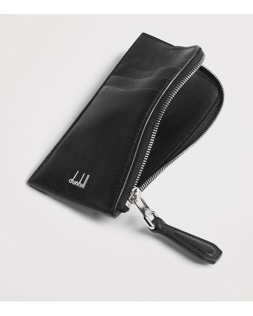 Dunhill Black Goatskin Duke Fine Card Holder for men