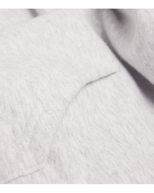 Skims White Fleece Classic Hoodie