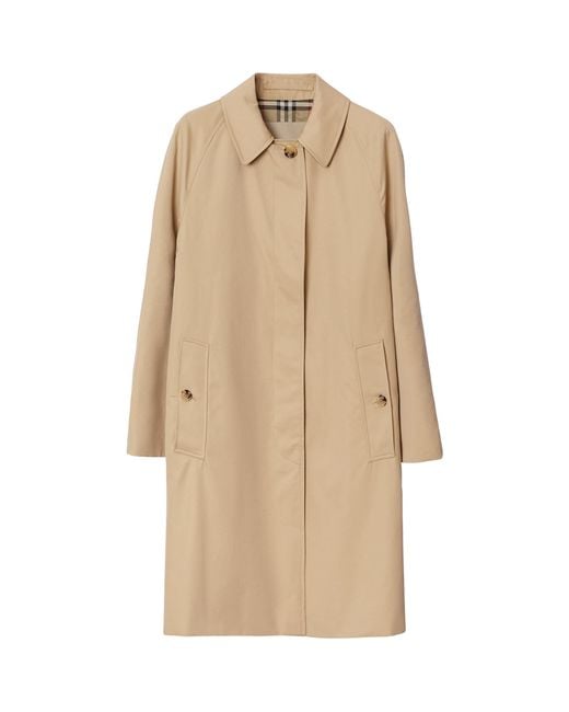 Burberry Natural Gabardine Camden Car Coat