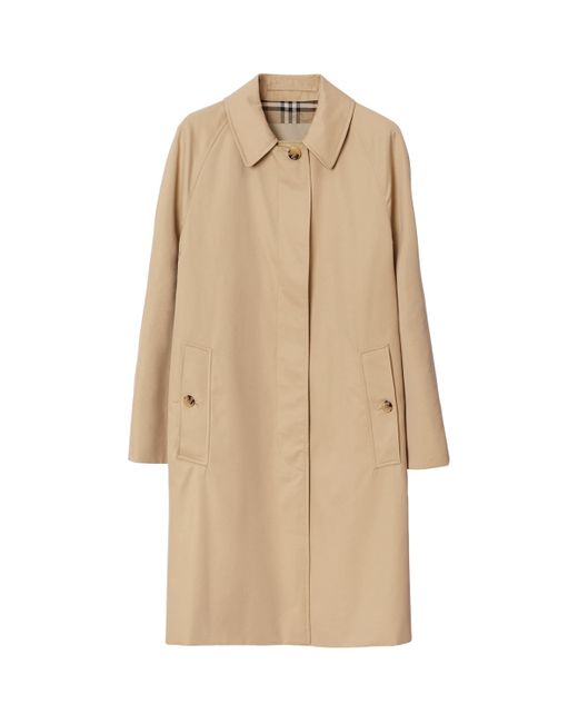 Burberry Natural Gabardine Camden Car Coat