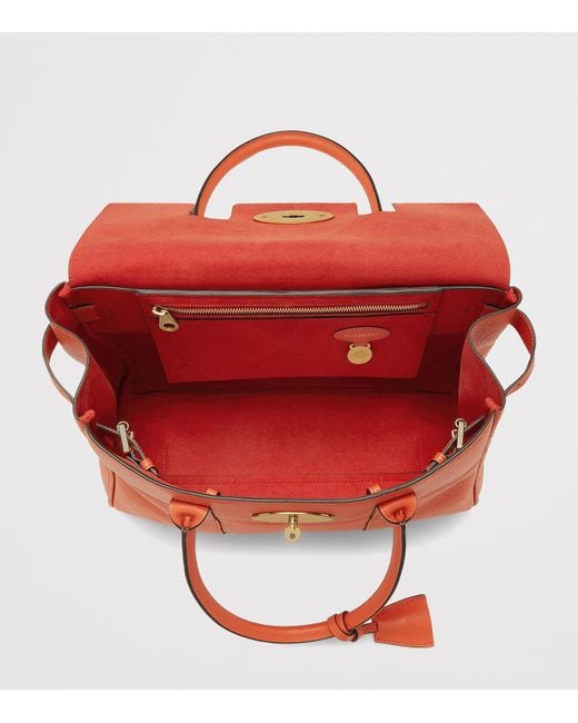 Mulberry Red Small Leather Bayswater Top-Handle Bag