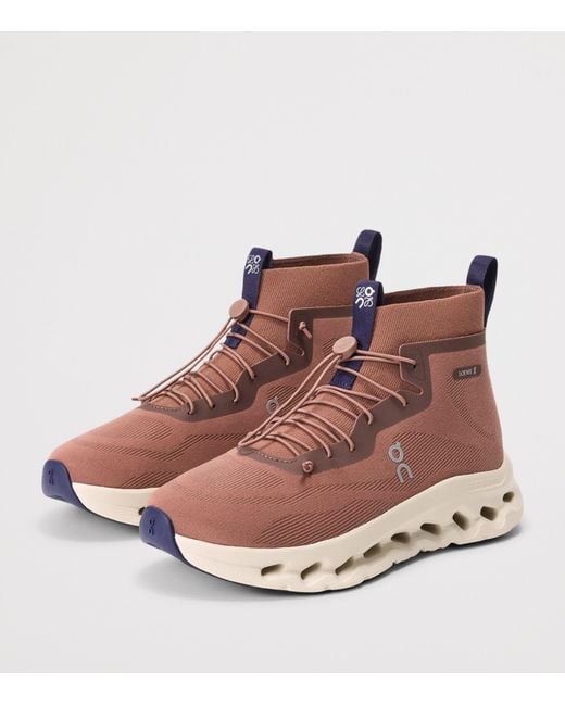 Loewe Brown X On Cloudtilt High-Top Trainers