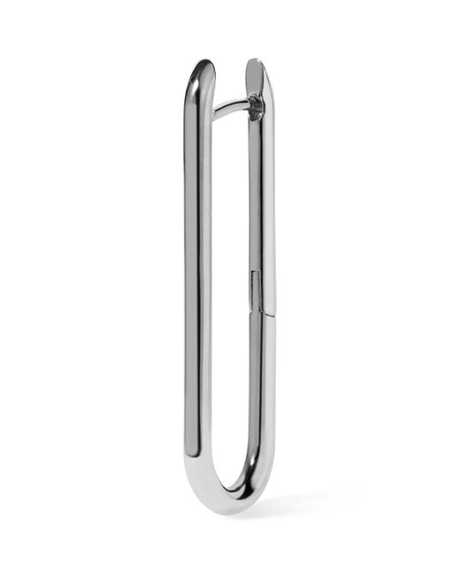 Annoushka White Knuckle Long Single Hoop Earring