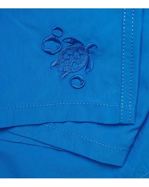 Vilebrequin Blue Turtle Embroidered Moorea Swim Shorts for men
