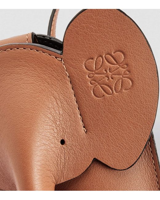 Loewe Brown Leather Elephant Pocket Bag