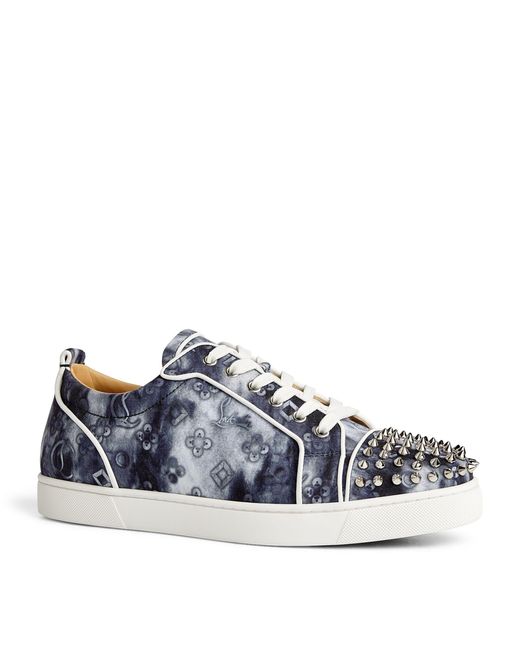 Christian Louboutin Blue Louis Junior Spikes Orlato Tie-dye Sneakers for men