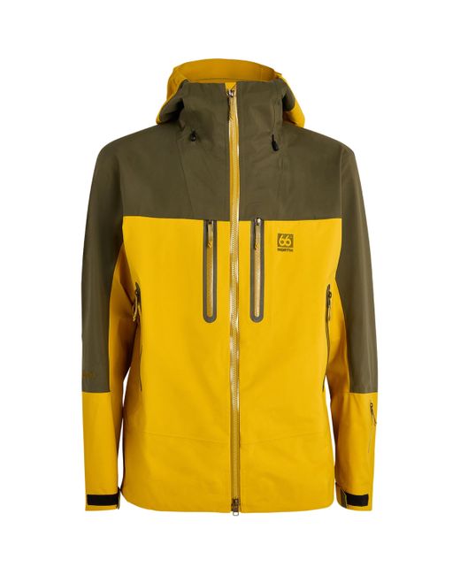 66 North Yellow Gore-Tex Tröllaskagi Jacket for men