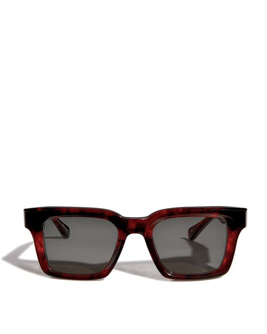 Matsuda Brown Square Sunglasses for men