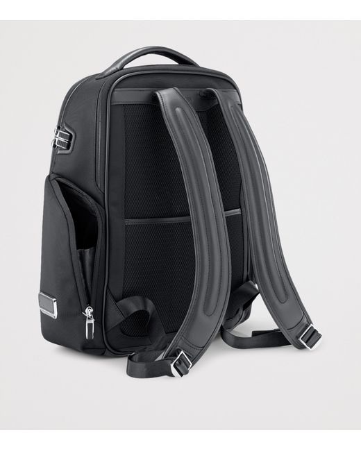 Tumi Black Leather Arrivé Barker Backpack