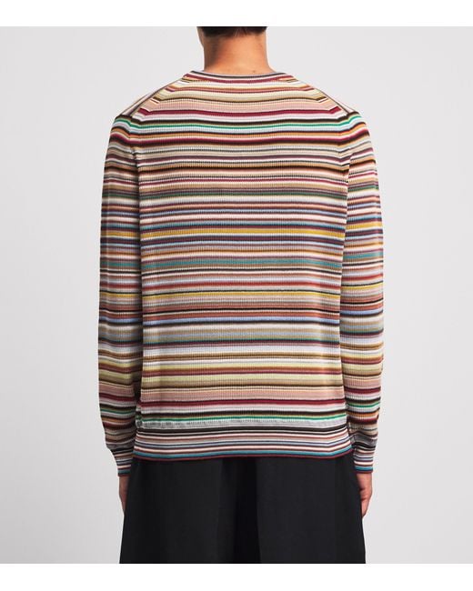Paul Smith Multicolor Cotton Signature Stripe Sweater for men