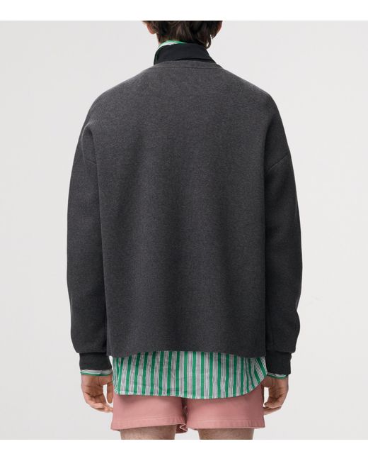 Loewe Black Anagram-Pocket Sweatshirt for men