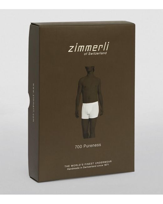 Zimmerli of Switzerland Blue 700 Pureness Boxer Briefs for men