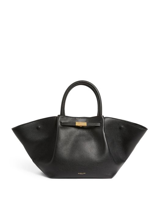 DeMellier Black Leather New York Tote Bag