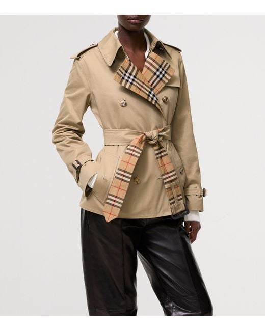 Burberry Natural Gabardine Lakefield Trench Jacket