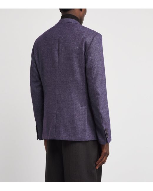 Pal Zileri Purple Wool Blazer for men