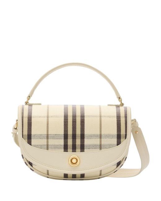 Burberry Metallic Check Highlands Cross-Body Bag​