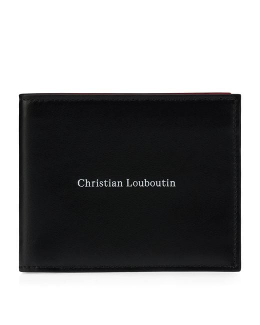Christian Louboutin Black Canopy Leather Bifold Wallet for men