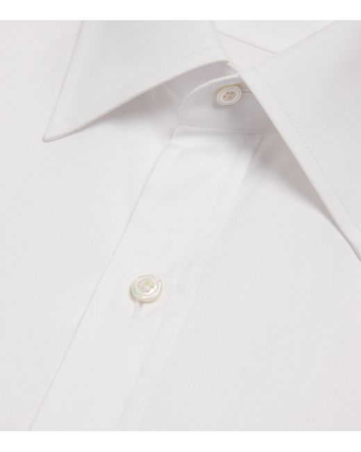 Tom Ford White Cotton Slim Shirt for men