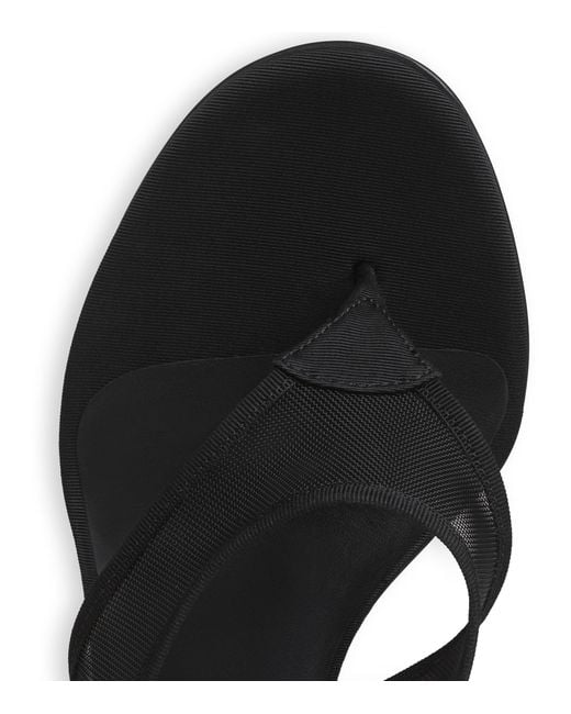 Alaïa Black Mesh Thong Mules 90