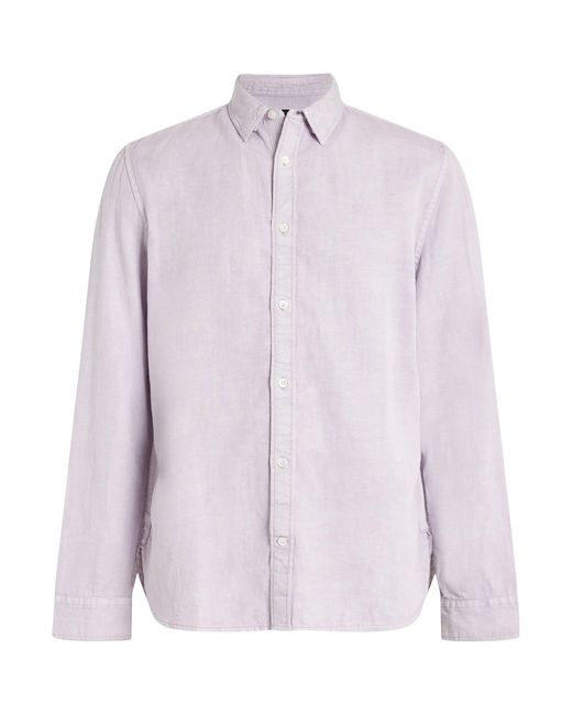 AllSaints Purple Laguna Long-sleeve Shirt for men