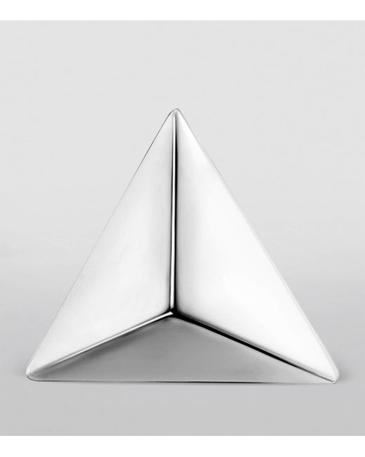 Maria Tash Metallic Faceted Triangle Threaded Stud Earring