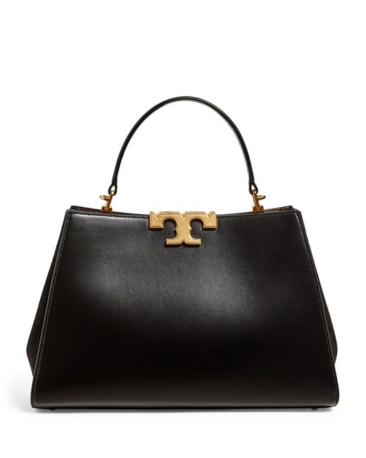 Tory Burch Black Leather Eleanor Satchel Bag