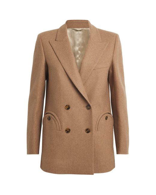 Blazé Milano Brown Virgin Wool-Cashmere Everyday Blazer