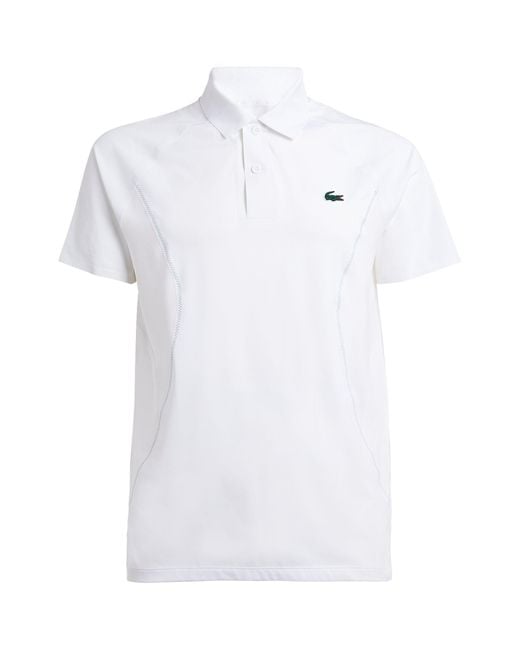Lacoste White X Novak Djokovic Ultra-dry Polo Shirt for men