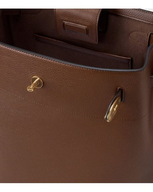 Mulberry Brown Large Leather Islington Bucket Bag
