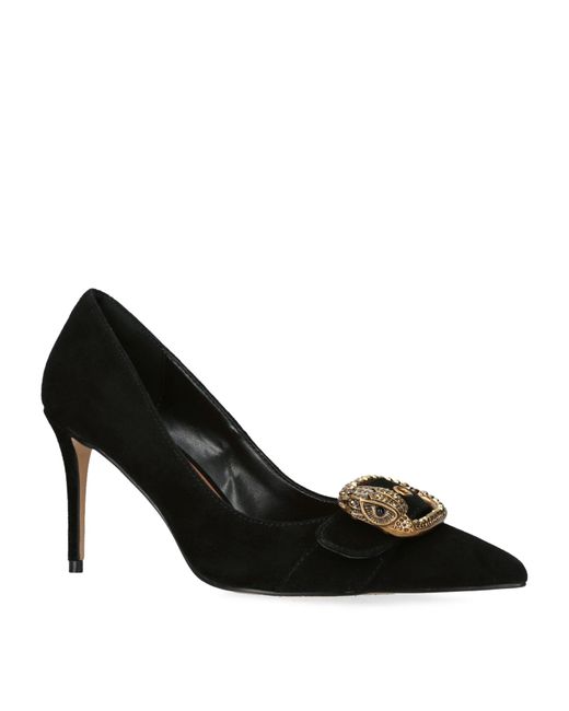 Kurt Geiger Black Suede Mayfair Pumps