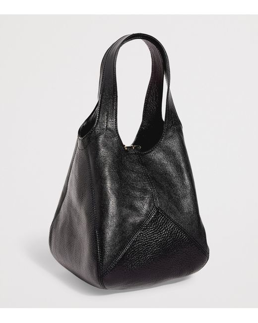 Chloé Black Small Leather Balloon Bucket Bag