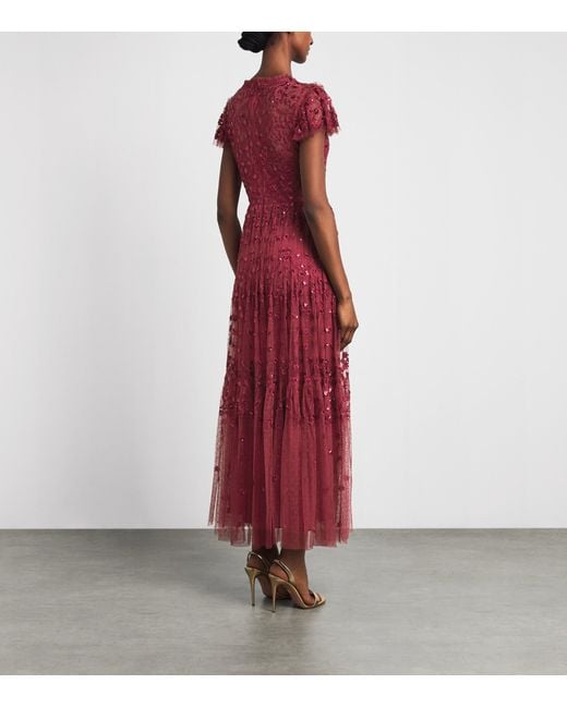 Needle & Thread Red Clover Midi Dress