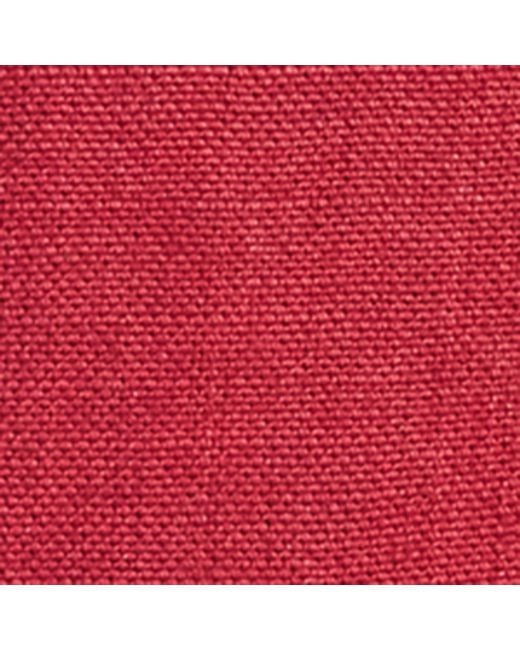 Harrods Red Jute Stripe Shopper Bag