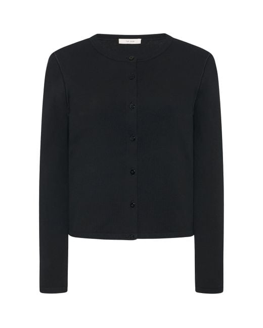 The Row Black Gretas Cotton Top