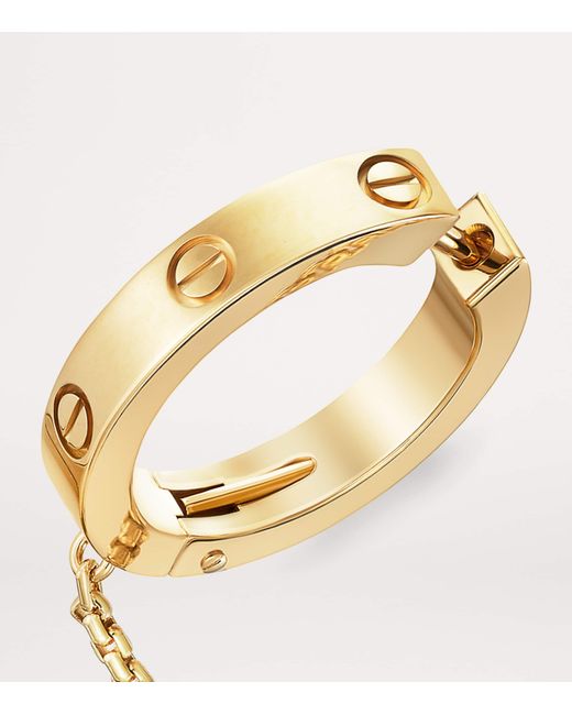 Cartier Metallic And Diamond Love Hoop Single Earring