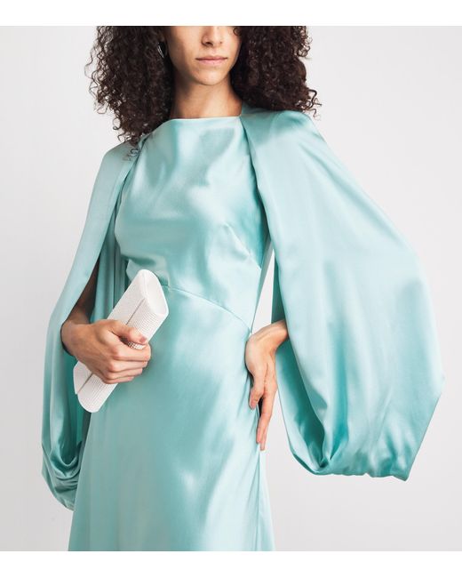 Roksanda Blue Silk Kami Maxi Dress