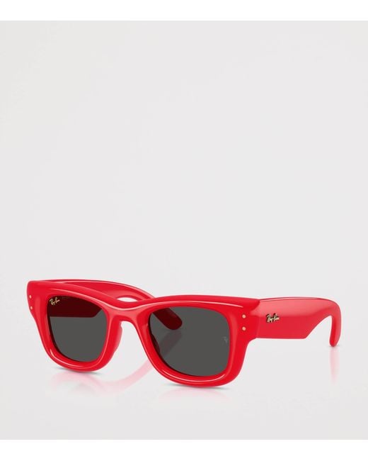Ray-Ban Red X A$Ap Rocky Wayfarer Puffer Sunglasses
