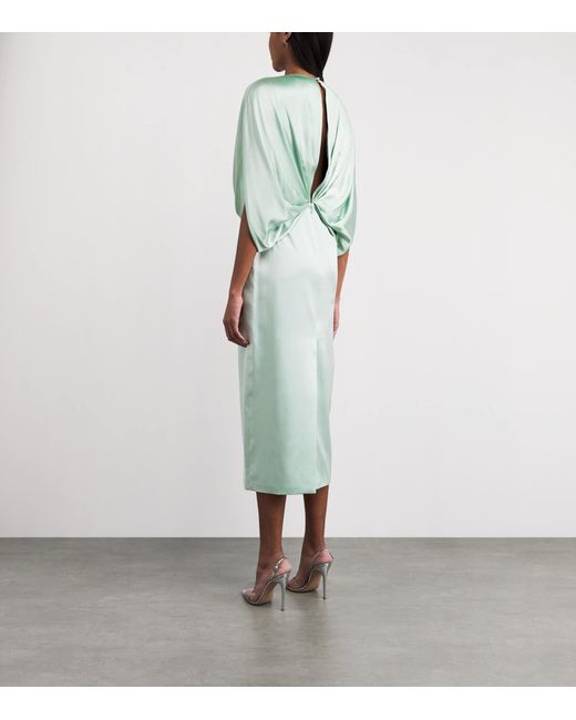 Roksanda Green Silk Tari Midi Dress