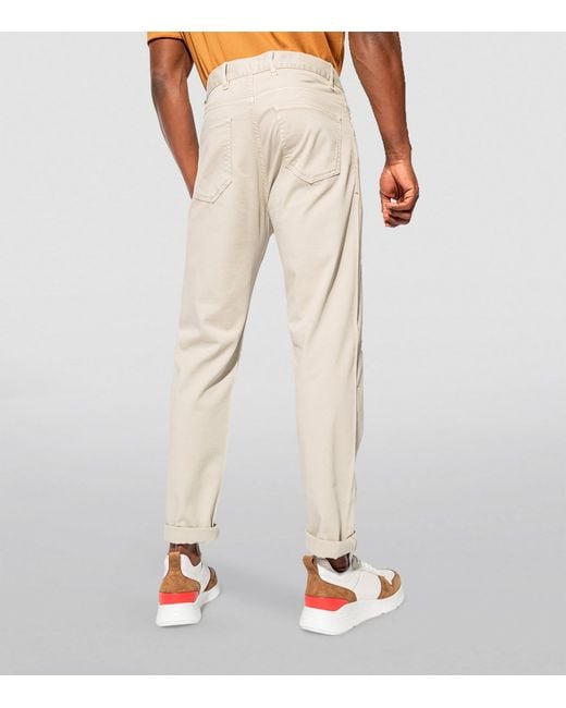 Isaia Natural Slim Jeans for men